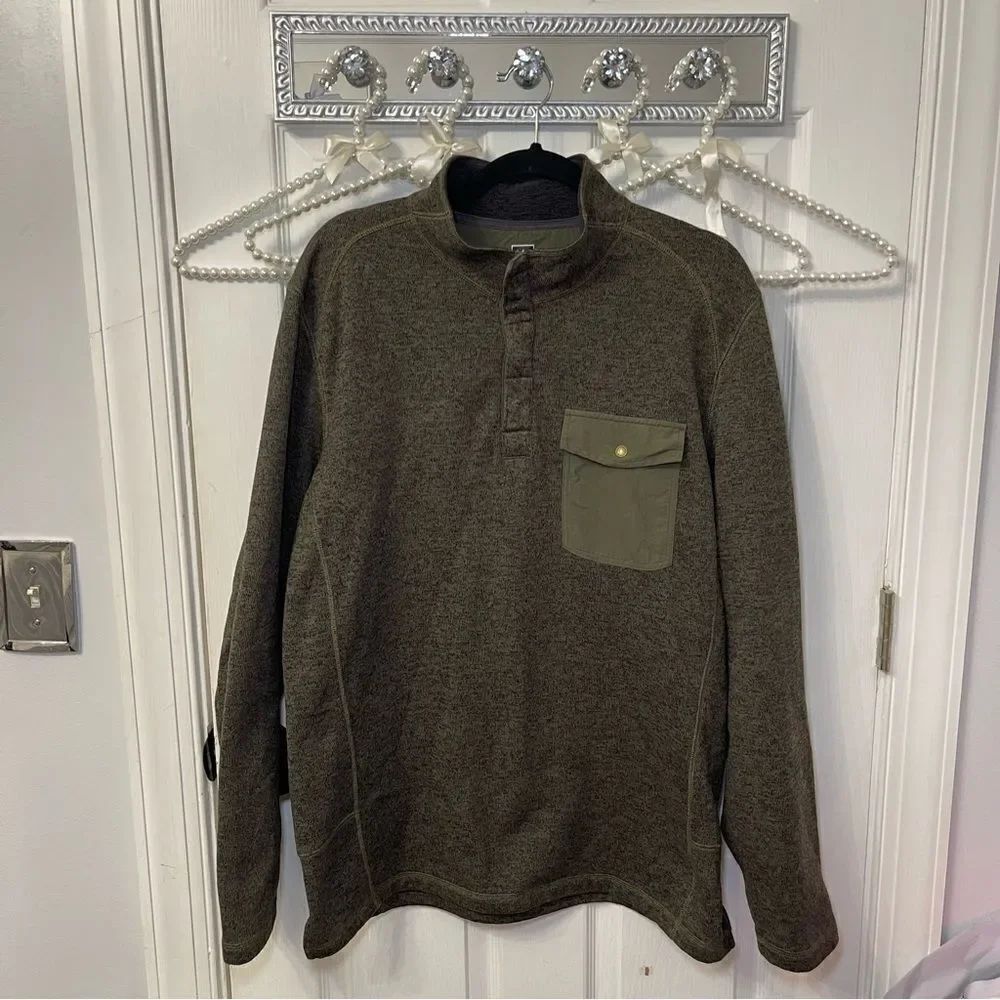 Men's Olive Green Pullover Shirt REI